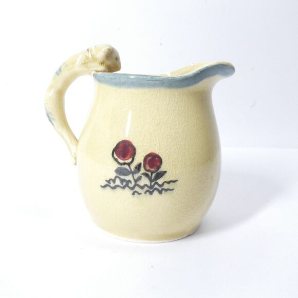 Pelican Creamer w/ Cat Handle Vintage Surrealist Japan Ceramic Cream Pitcher - Picture 5 of 8